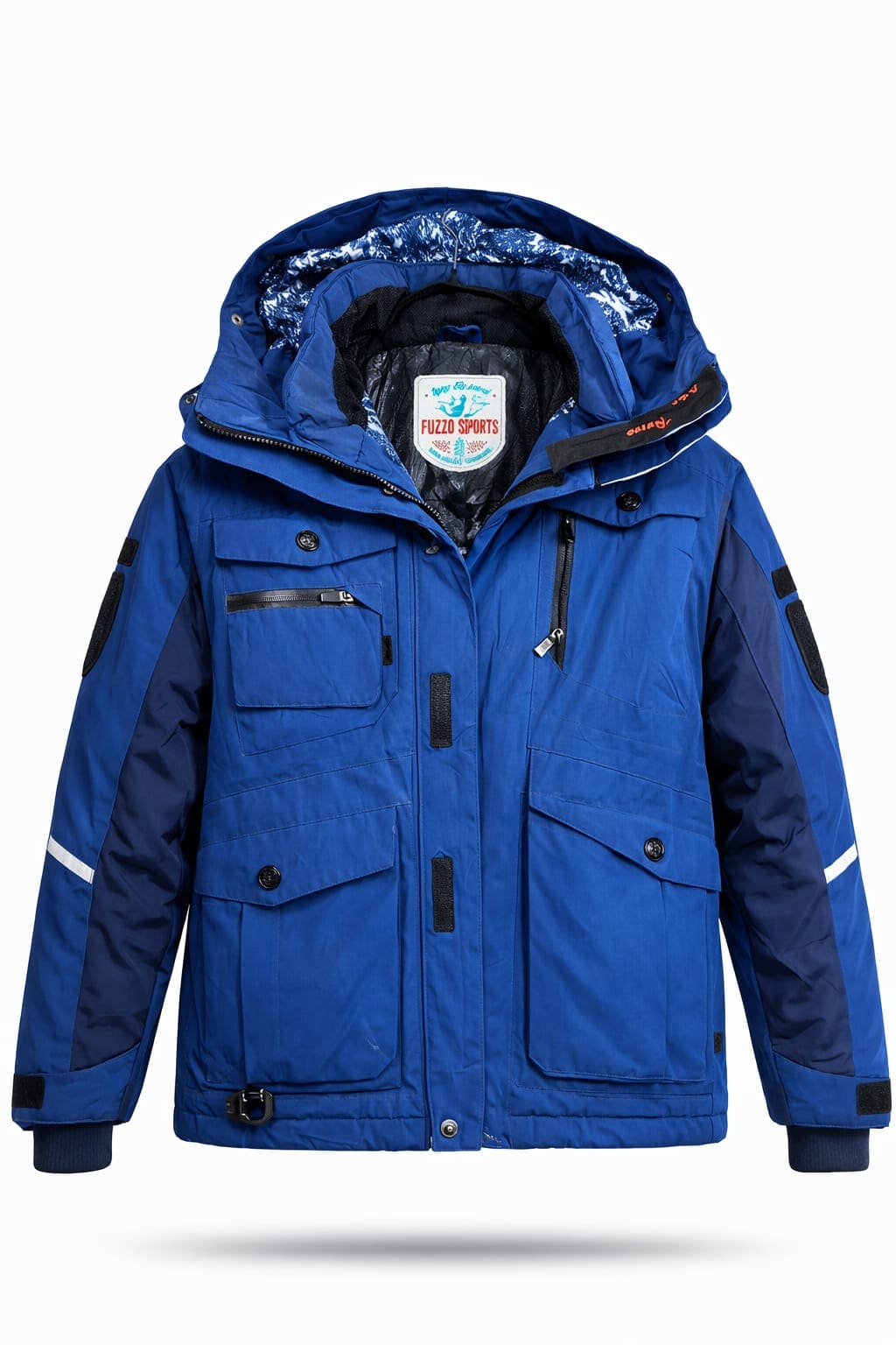 Fuzzo Sports blue winter ski jacket